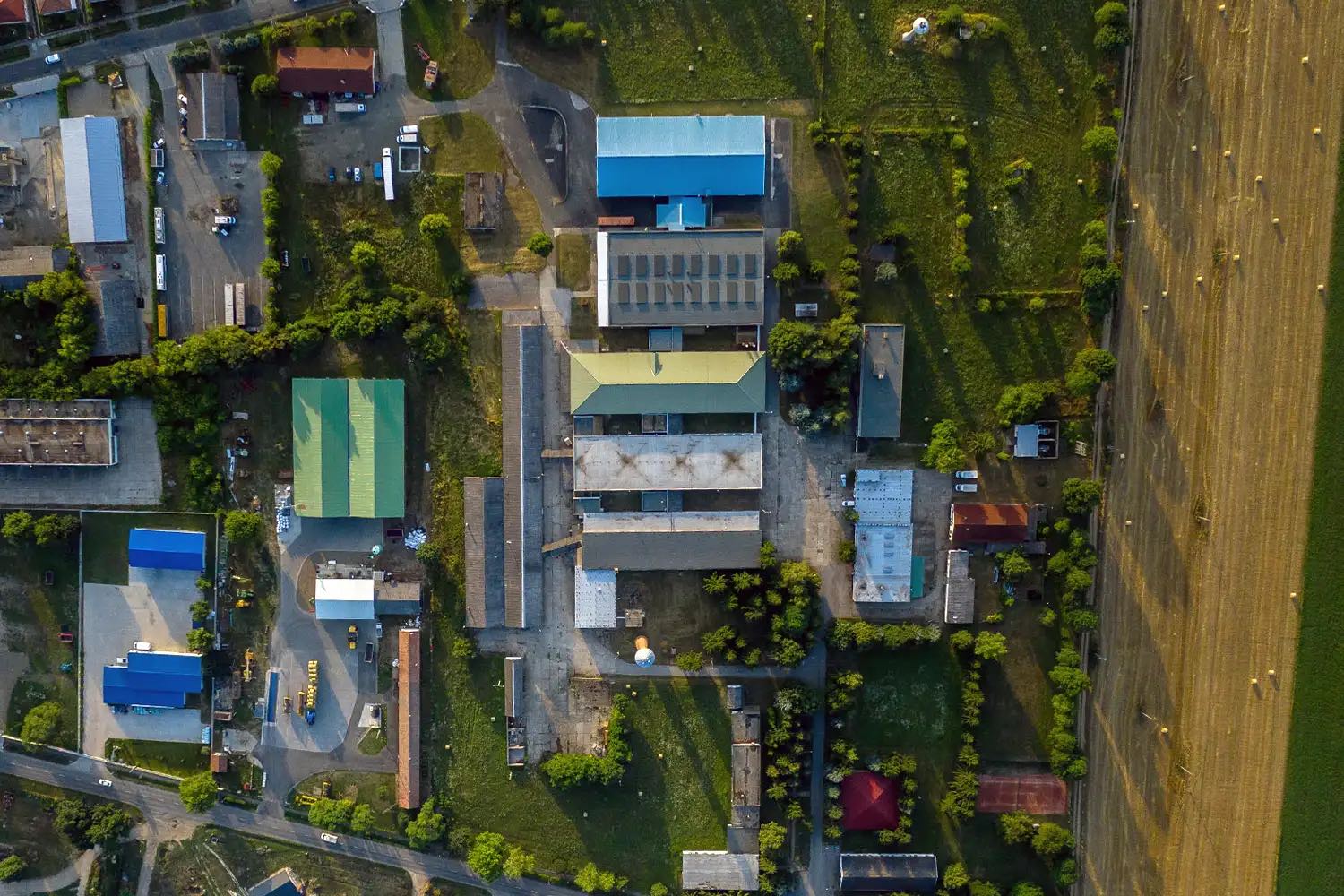 TI-Electronic factory from air